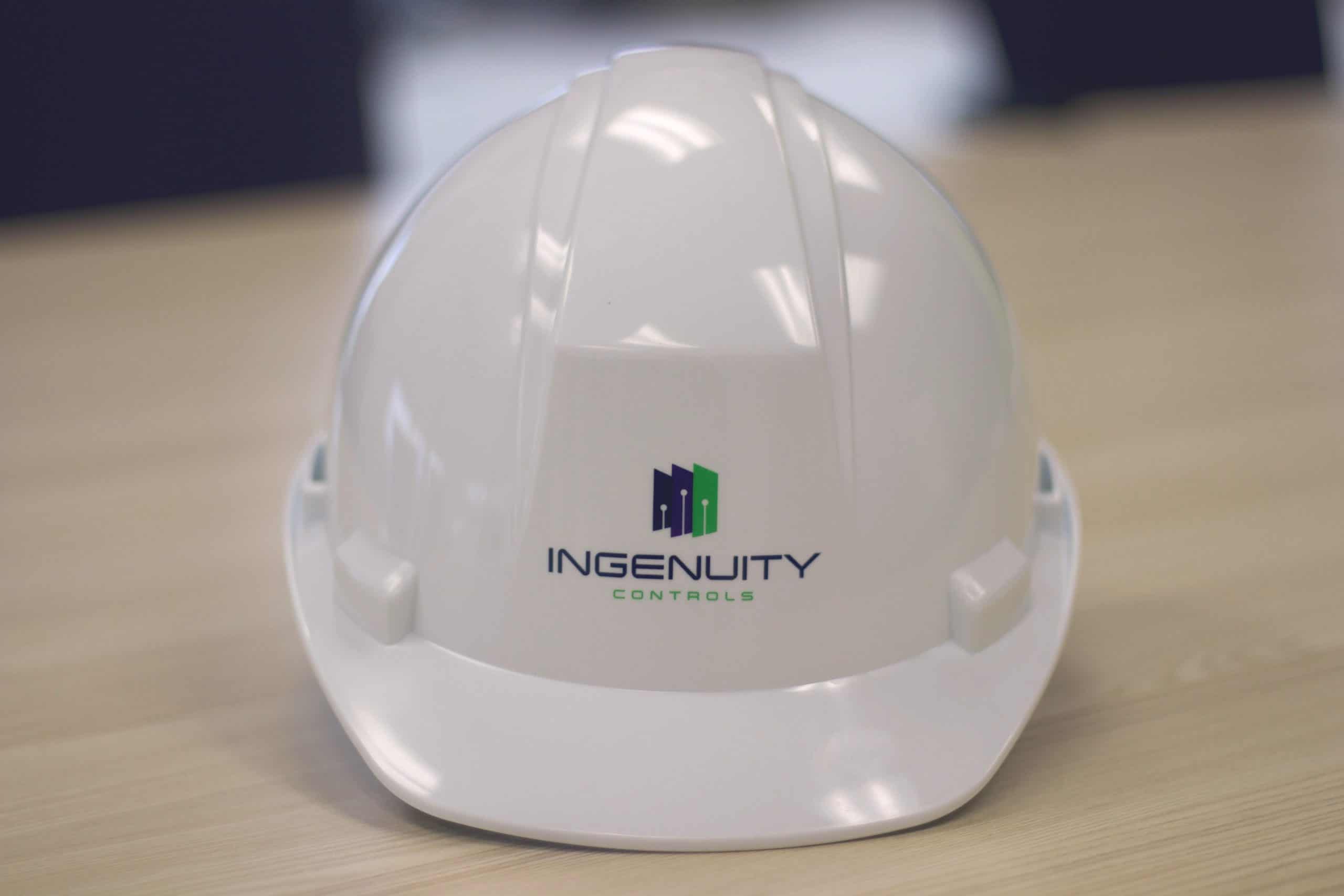 Ingenuity Controls Hard Hat with Logo